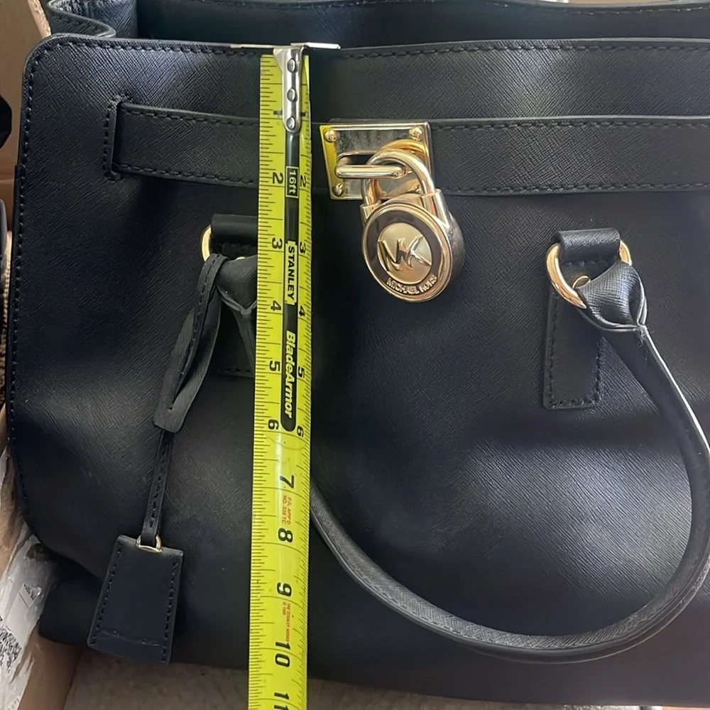 Michael Kors Black Leather Tote Bag - Picture 6 of 7
